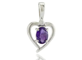 Silberanhänger mit Amethyst