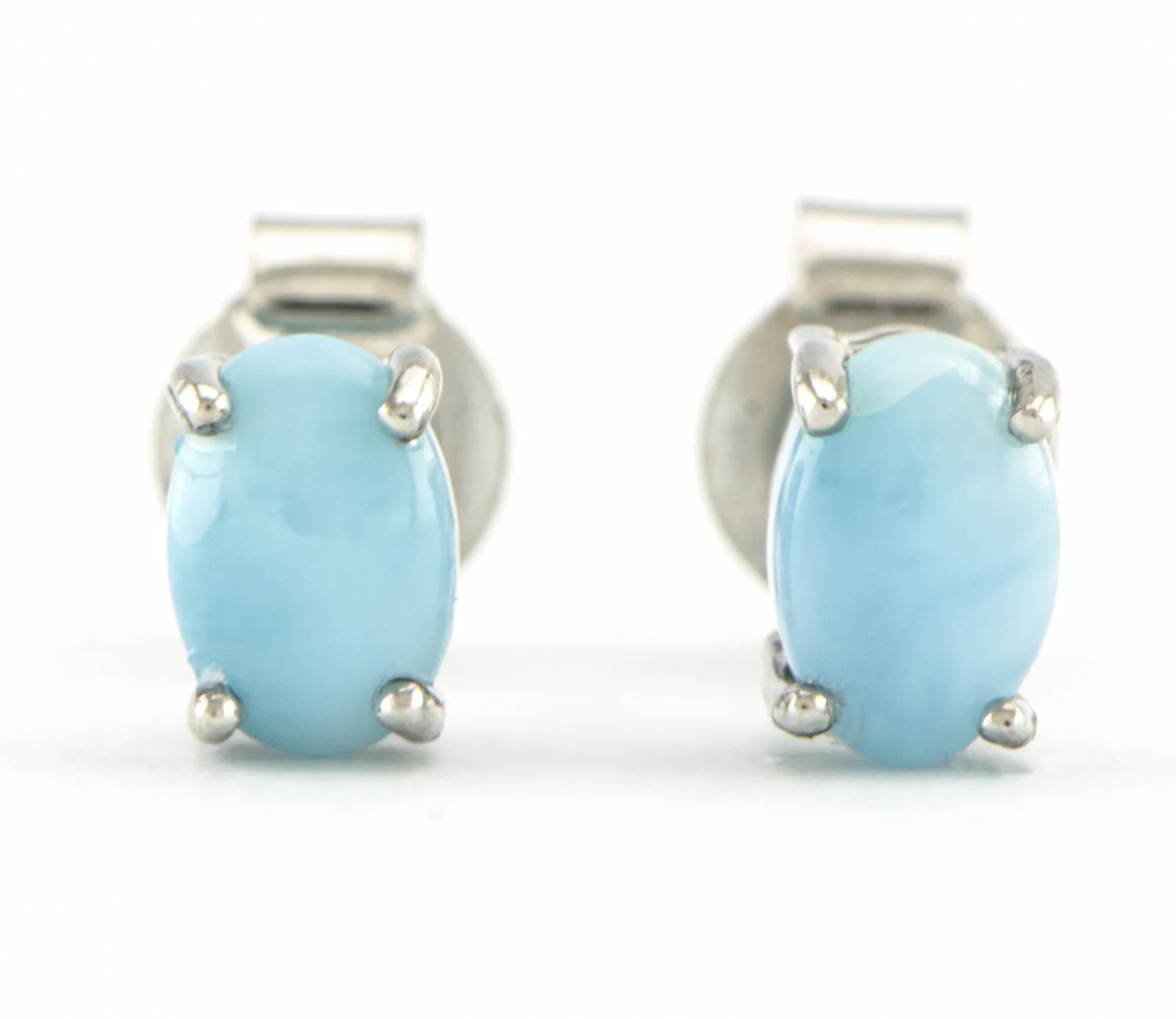 Silberohrringe mit Larimar