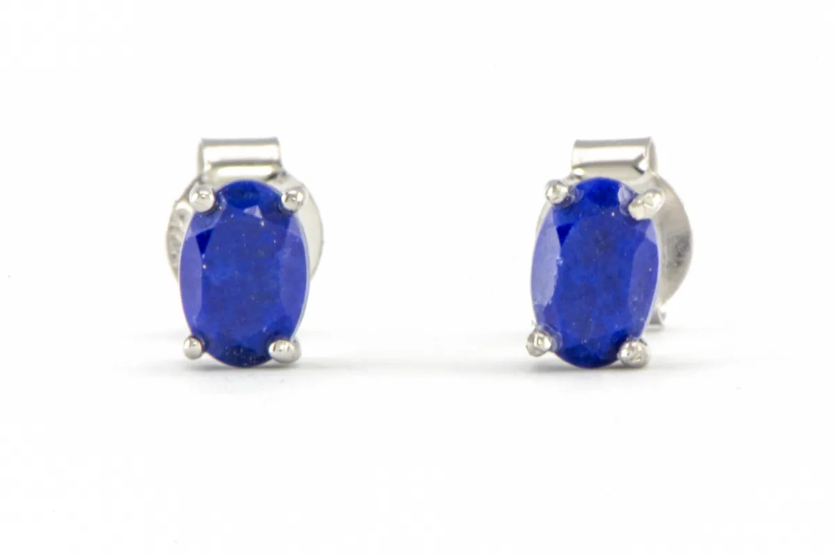 Silberohrringe mit Lapislazuli