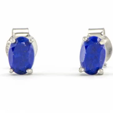 Silberohrringe mit Lapislazuli