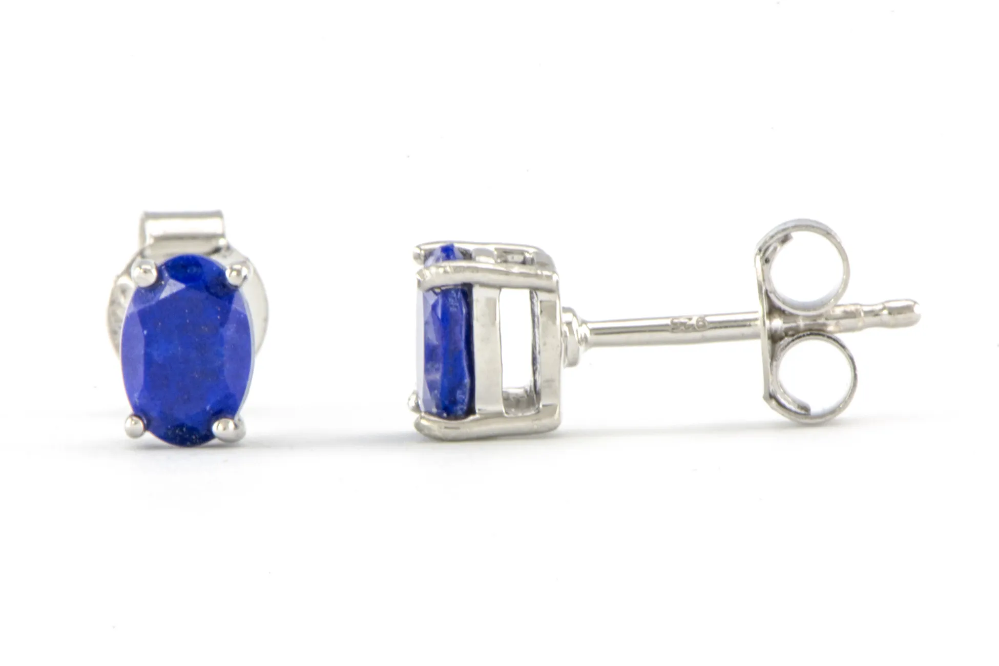 Silberohrringe mit Lapislazuli