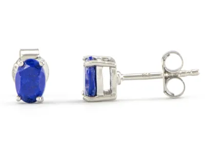 Silberohrringe mit Lapislazuli