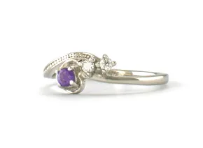 Silberring mit Amethyst