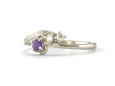 Silberring mit Amethyst