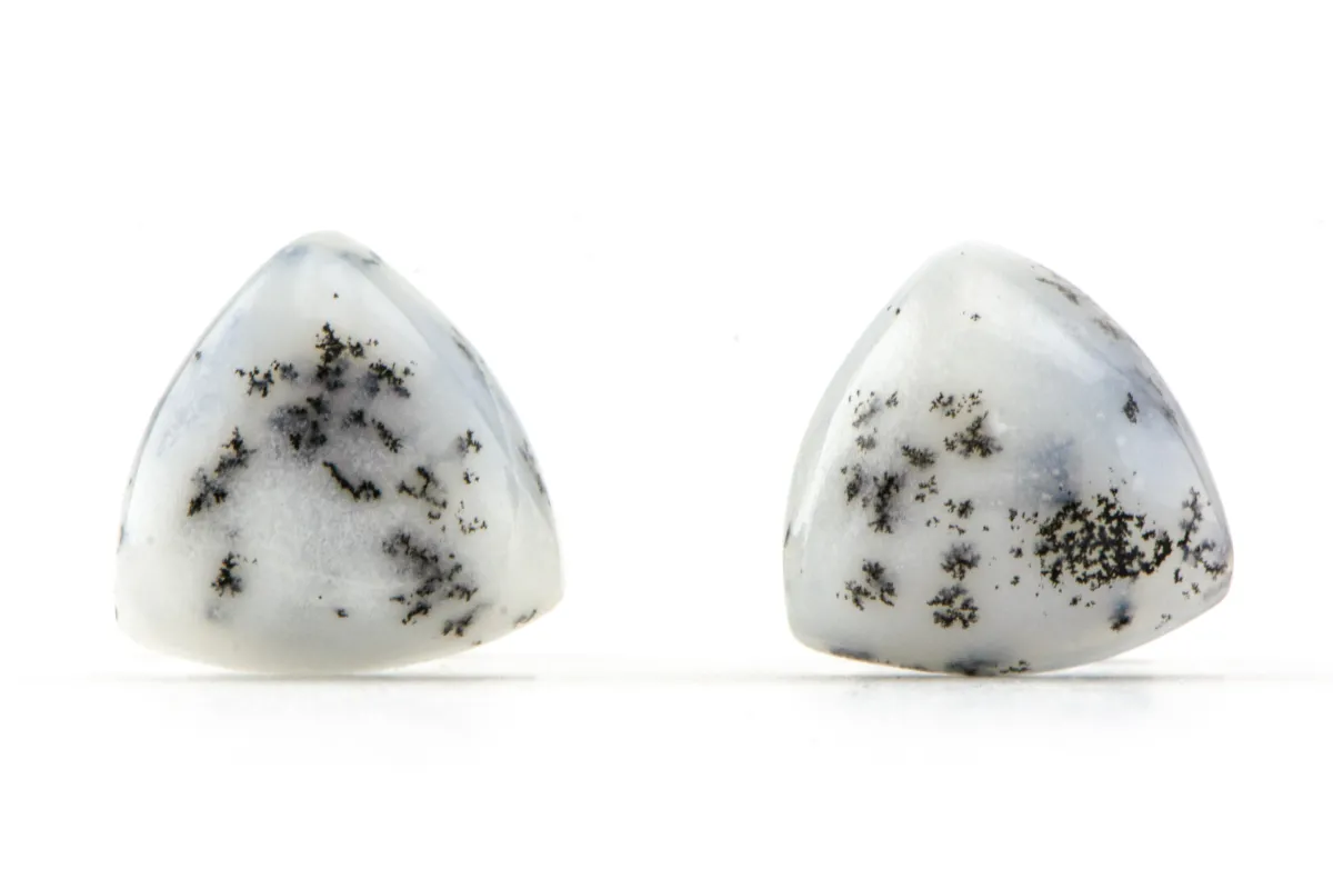Ohrringe mit Dendrit-Opal