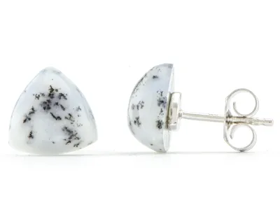 Ohrringe mit Dendrit-Opal