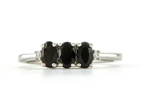 Schwarzer Turmalin Ring