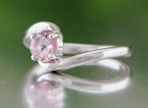 Silberring mit rosa Turmalin