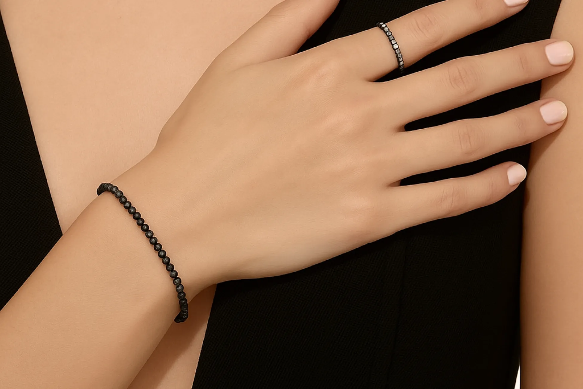 Armband mit schwarzem Turmalin