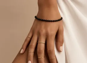 Armband mit schwarzem Turmalin