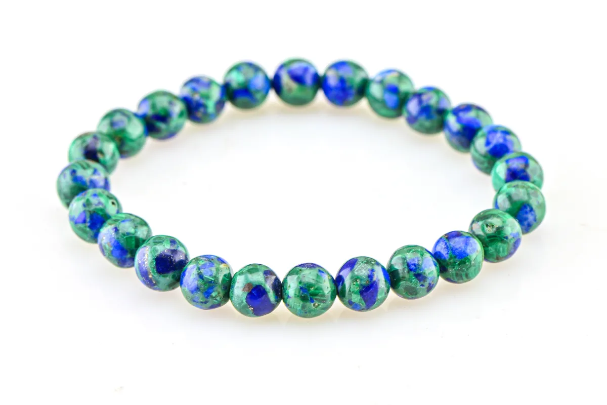 Azurit mit Malachit Armband