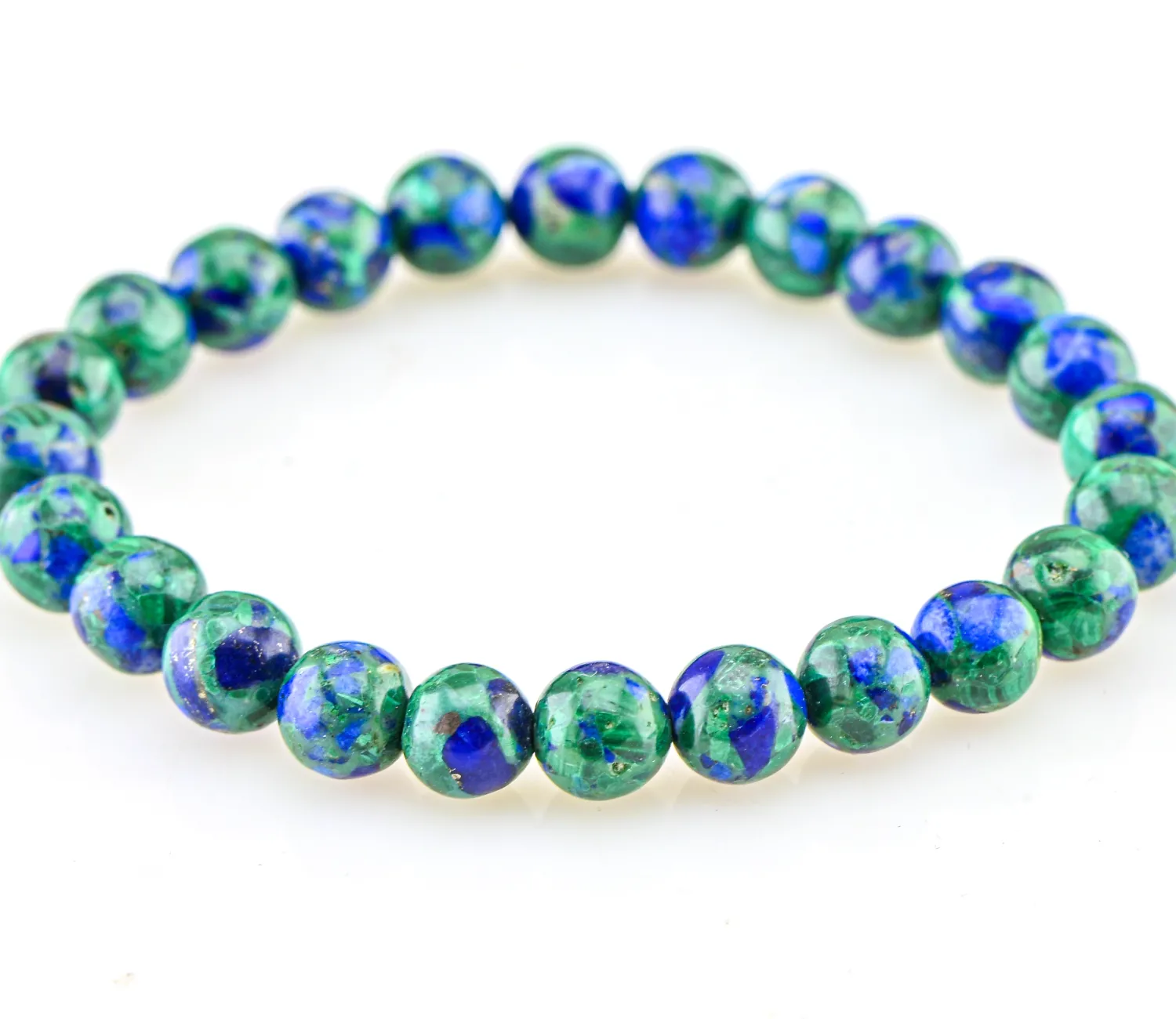 Azurit mit Malachit Armband