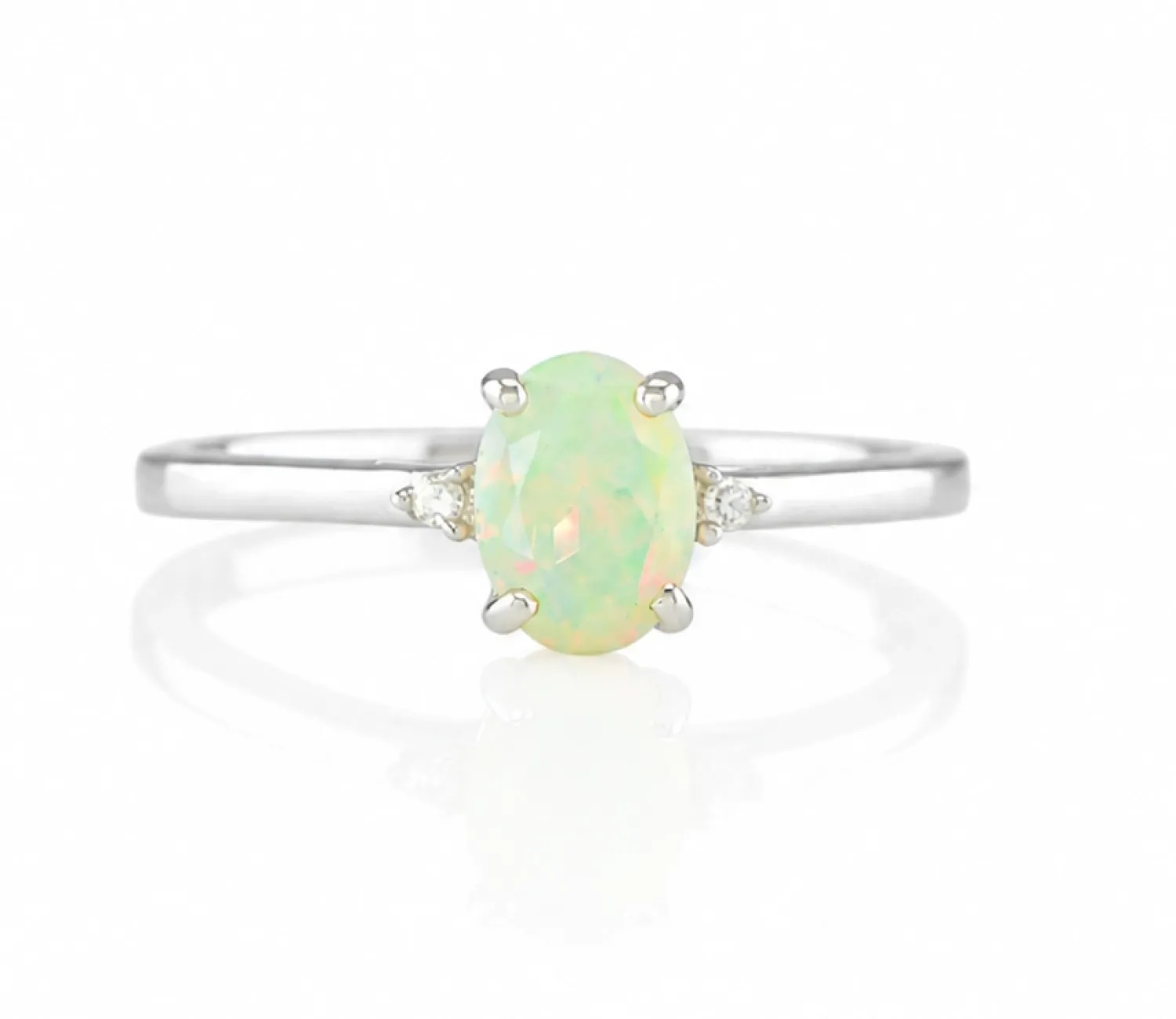 Silberring mit Opal