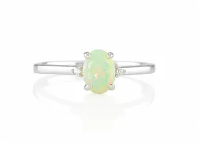 Silberring mit Opal