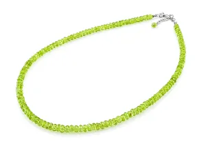 Halskette aus natürlichem facettiertem Peridot
