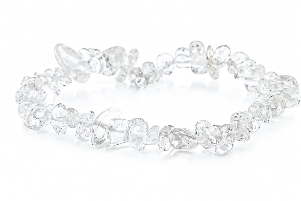 Armband aus Bergkristall – Chips