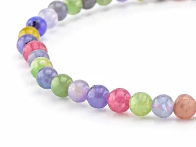 Armband mit natürlichem Tansanit, rosa Turmalin und Tsavorit
