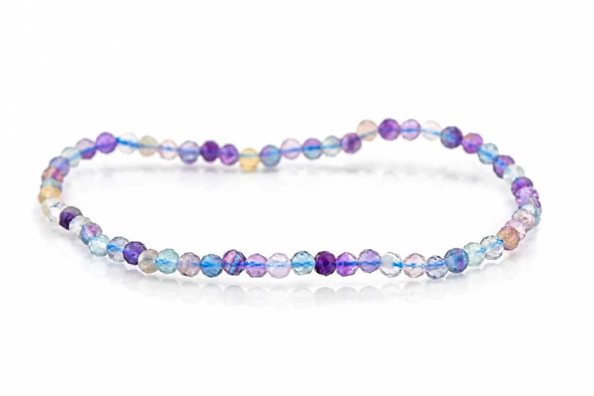 Armband aus mehrfarbigem Fluorit