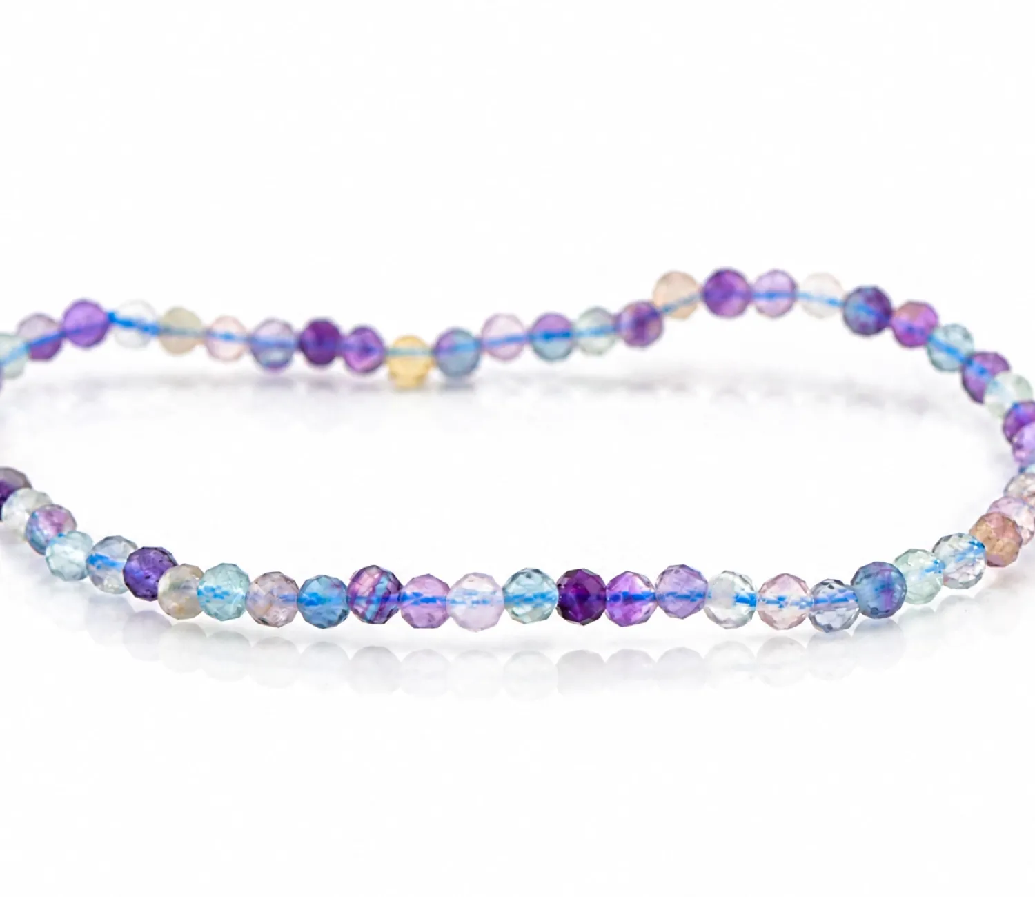 Armband aus mehrfarbigem Fluorit