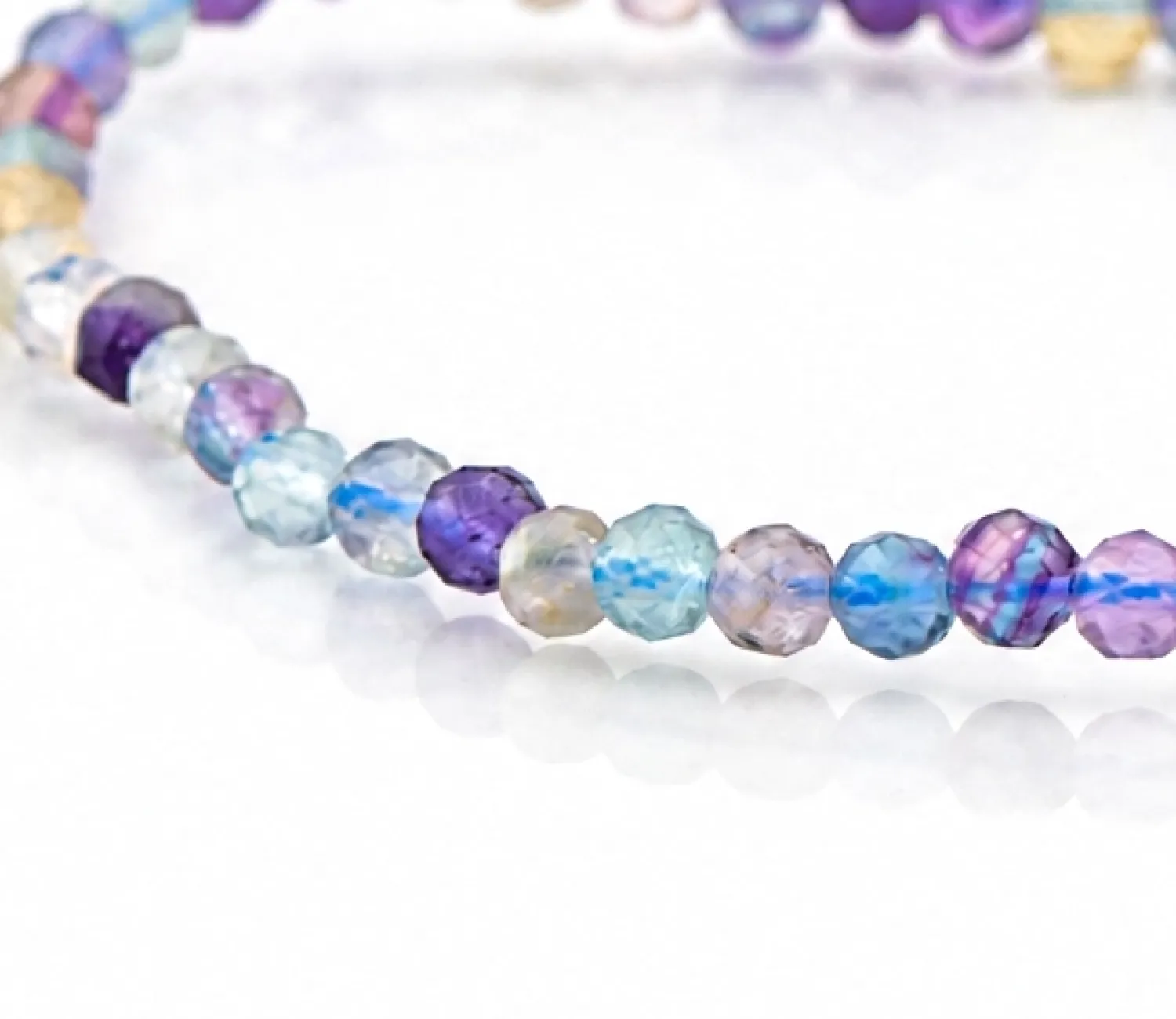 Armband aus mehrfarbigem Fluorit