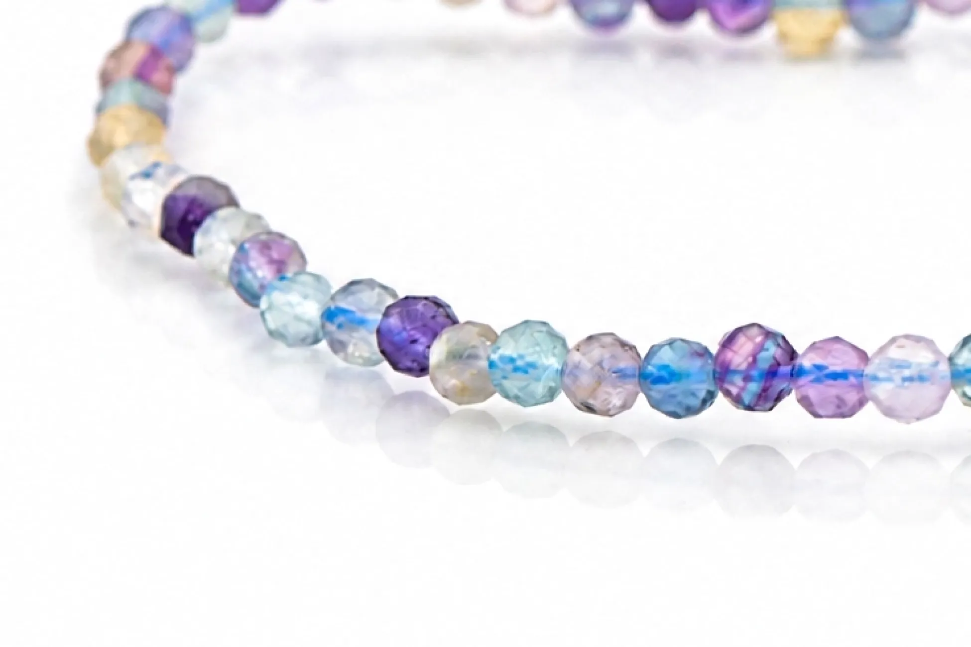 Armband aus mehrfarbigem Fluorit