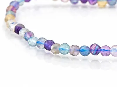 Armband aus mehrfarbigem Fluorit
