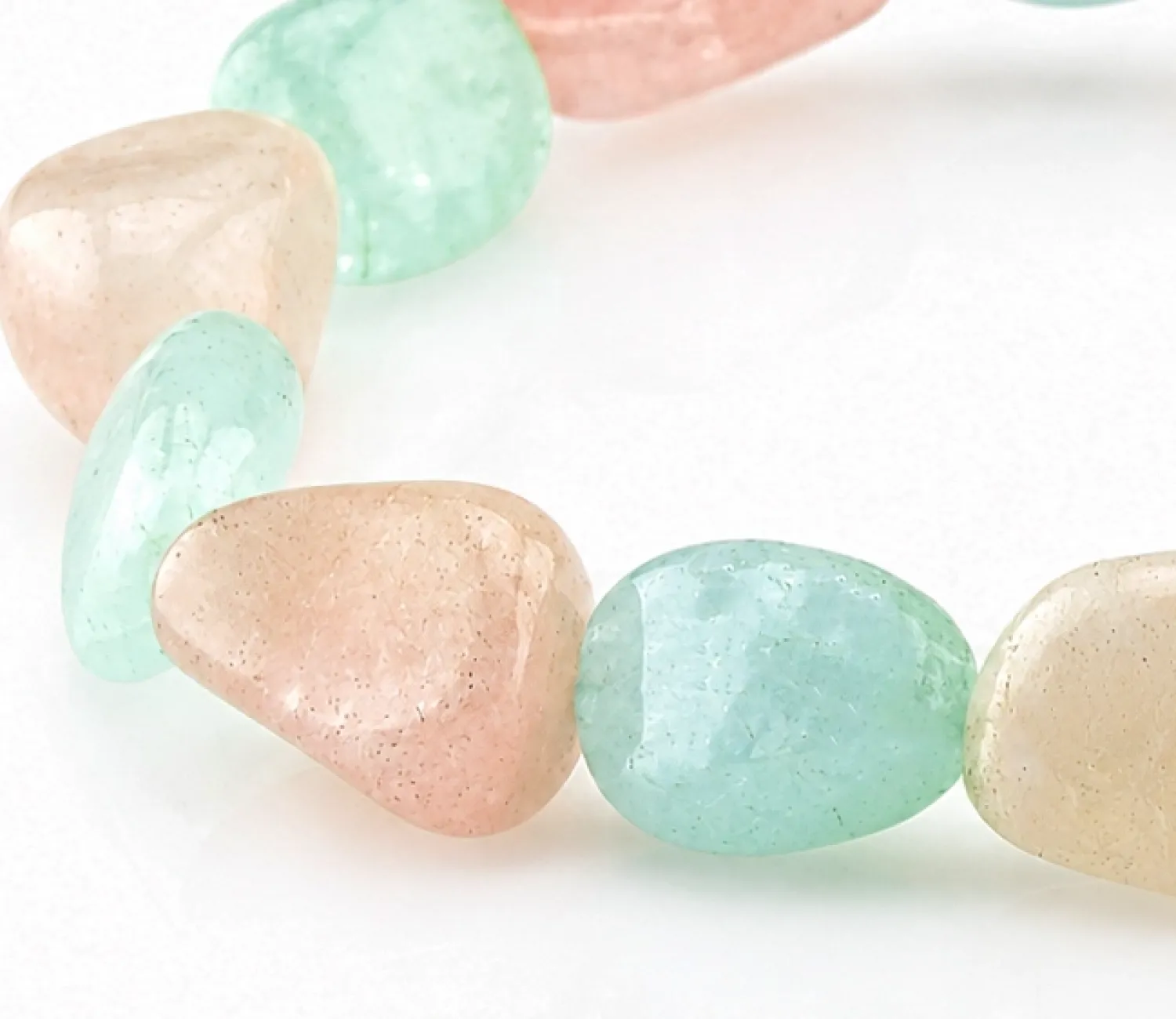 Armband mit Aquamarin und Morganit AA