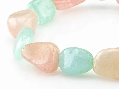 Armband mit Aquamarin und Morganit AA