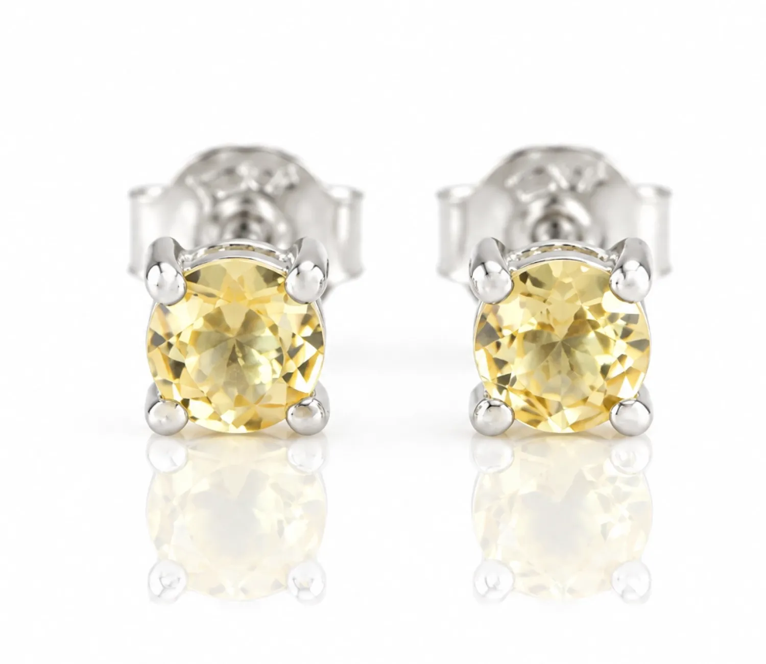 Silberohrringe mit natürlichem Chrysoberyll