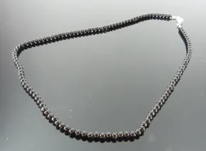 Set mit schwarzem Turmalin 4mm