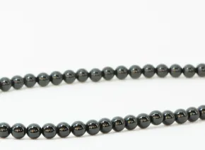 Halskette aus schwarzem Turmalin 6mm