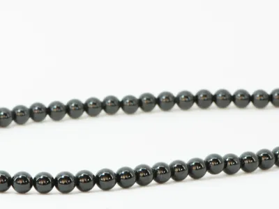 Halskette aus schwarzem Turmalin 6mm