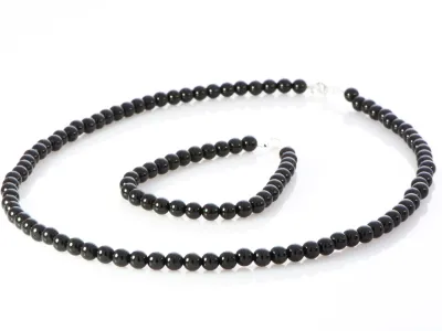 Schwarzes Turmalin Set