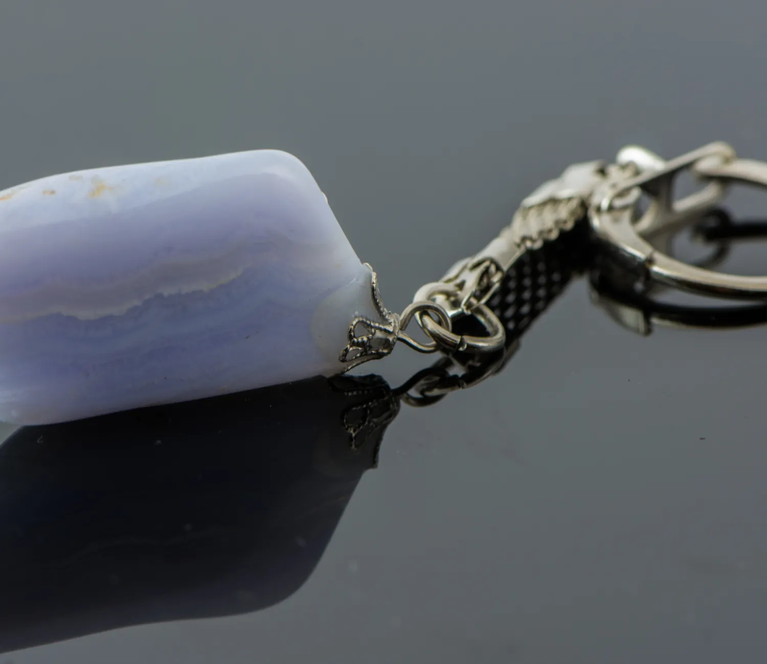 Chalcedon Schlüsselanhänger