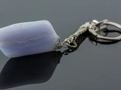 Chalcedon Schlüsselanhänger