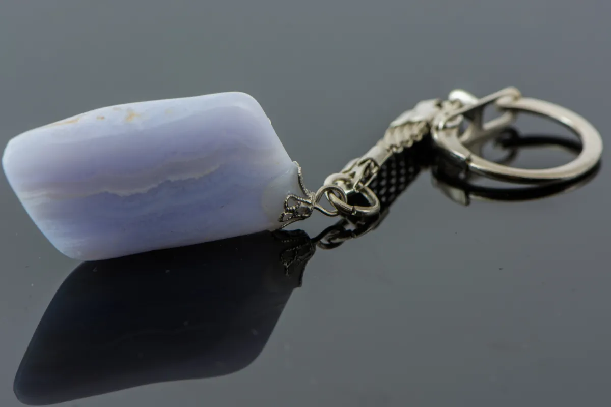 Chalcedon Schlüsselanhänger