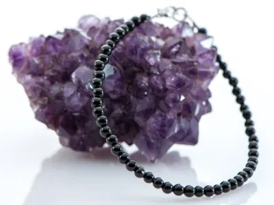 Schwarzes Turmalin Armband