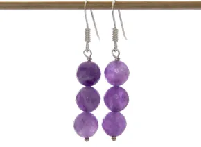 Lavendel-Amethyst Ohrringe